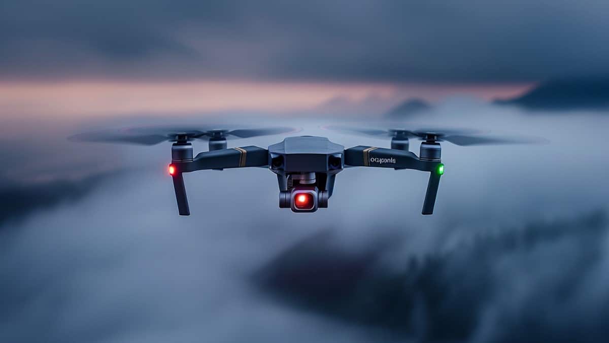 Drone volant de nuit