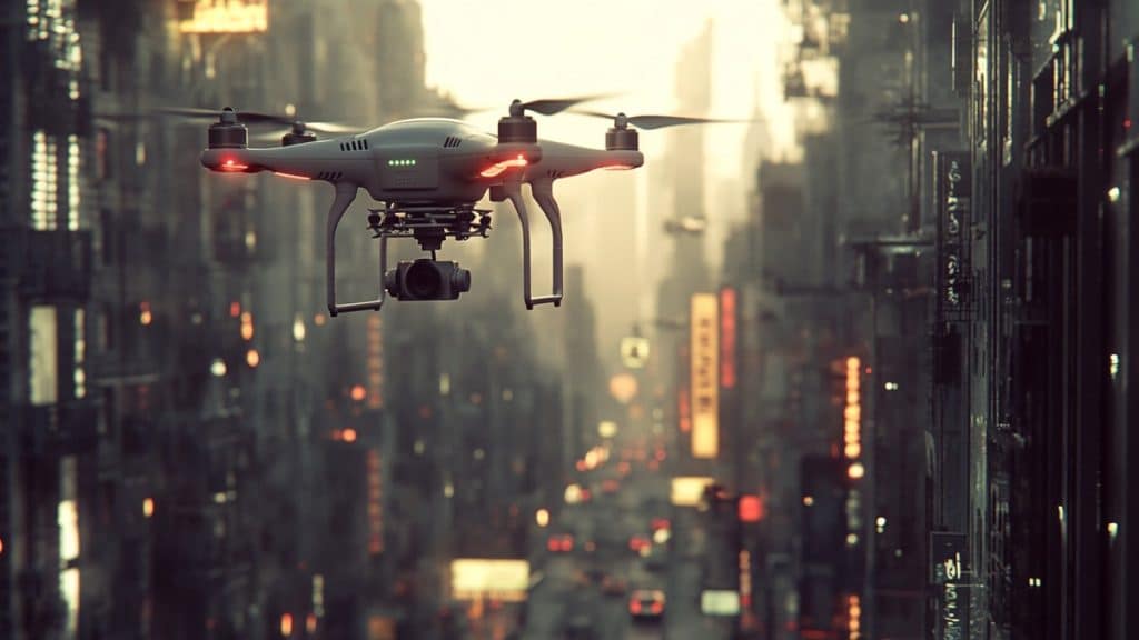 Drone en ville