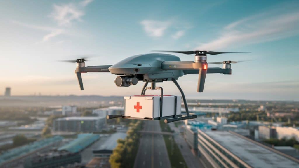 Drone de secours aérien