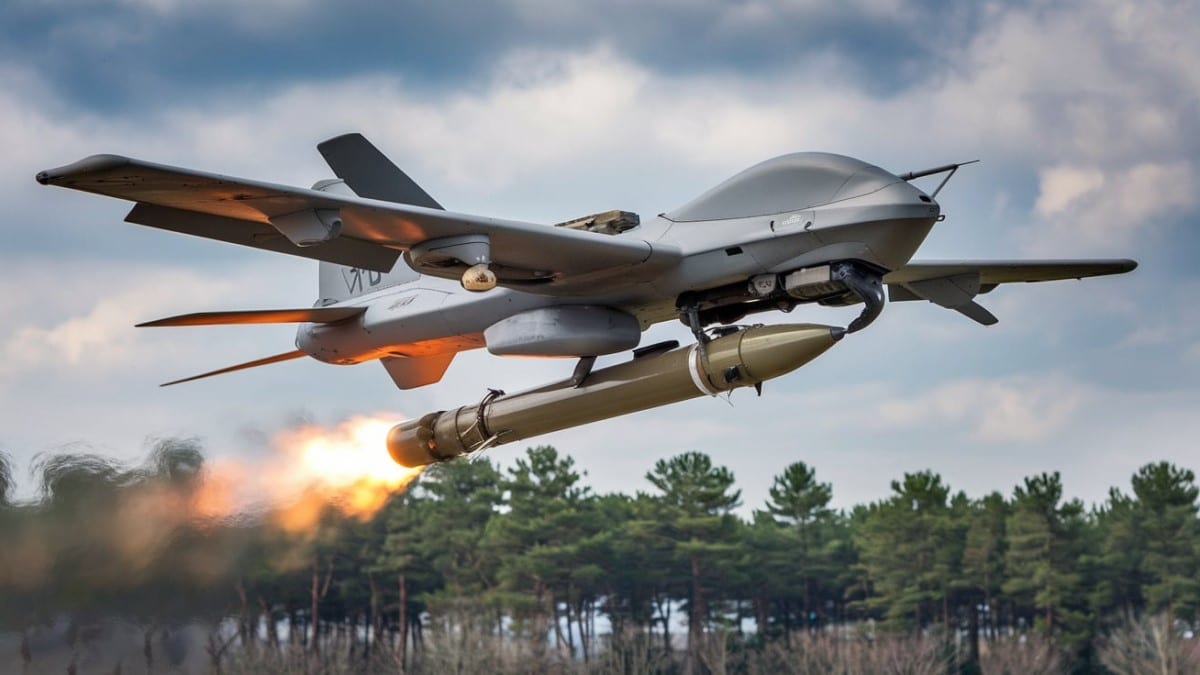 Drone lance un missile