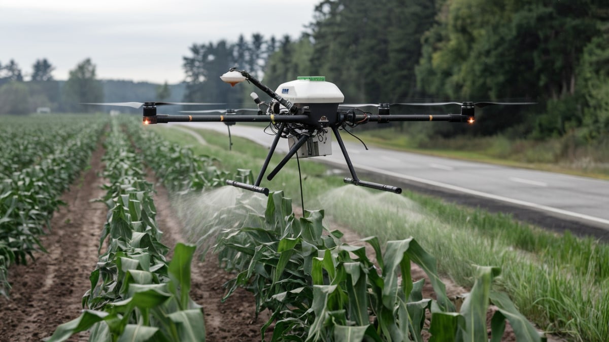 Drone épandage cultures agricoles