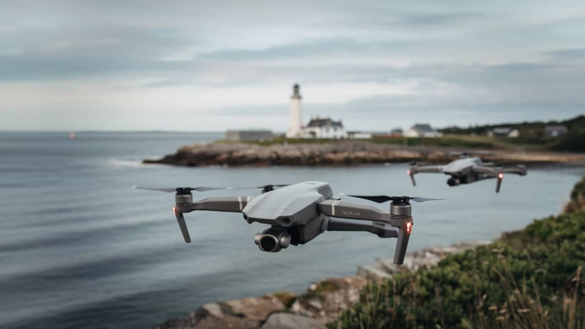 Drones près du phare