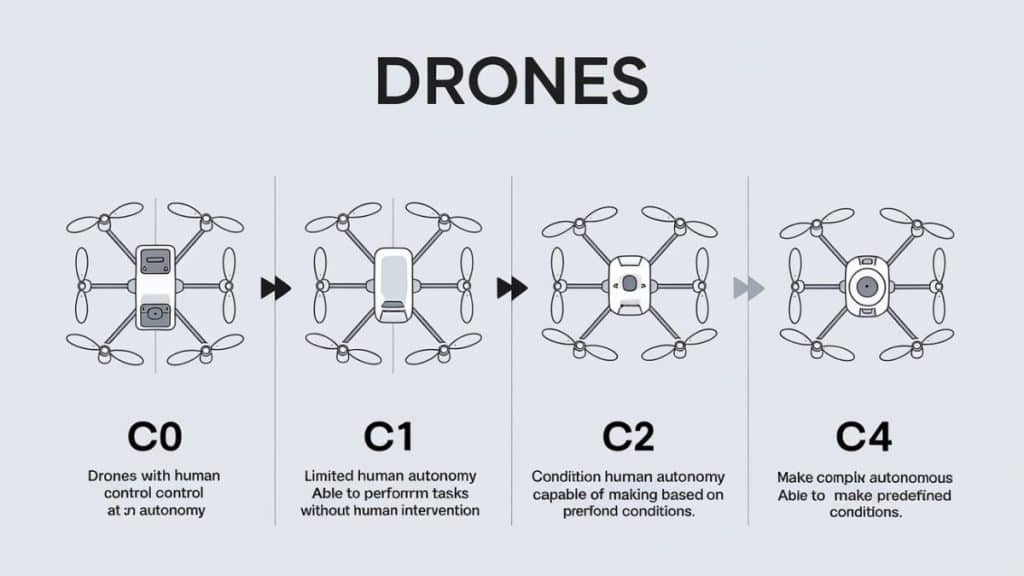 Évolution des drones C0 à C4