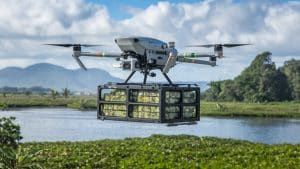 Drone transportant une cargaison